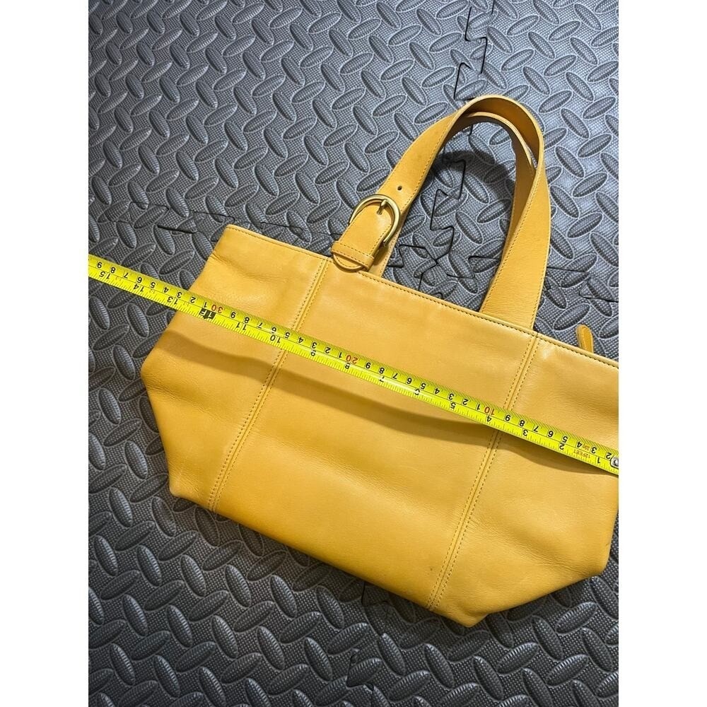 Vintage Coach SOHO Waverly Buckle Bag Leather 4133 Yellow Chamois Hand Bag - Picture 13 of 14